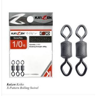 Jual Kili-kili KAIZEN Keiko X Pattern Rolling Swivel | Kili-kili ...