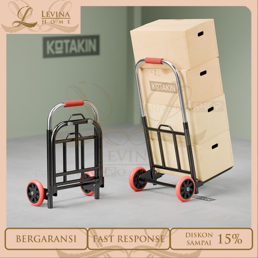 Jual Troli Lipat Besi Trolley Tarik Dorong Aqua Galon Dorongan ...