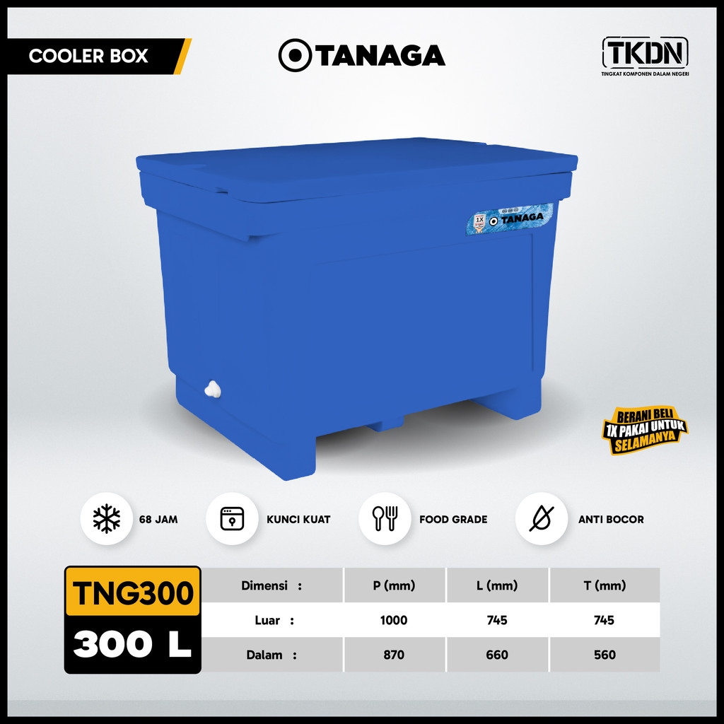 Jual TANAGA Cooler Box 300 Liter Ice Box Termos Kotak Es Batu Ikan ...
