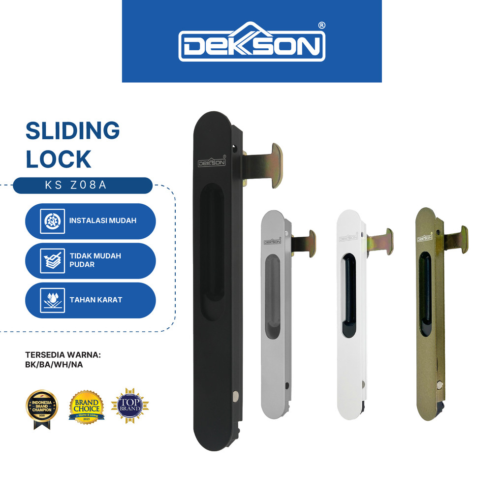 Jual DEKKSON WIndow Sliding Lock Kunci Jendela Geser KS Z08A | Shopee ...