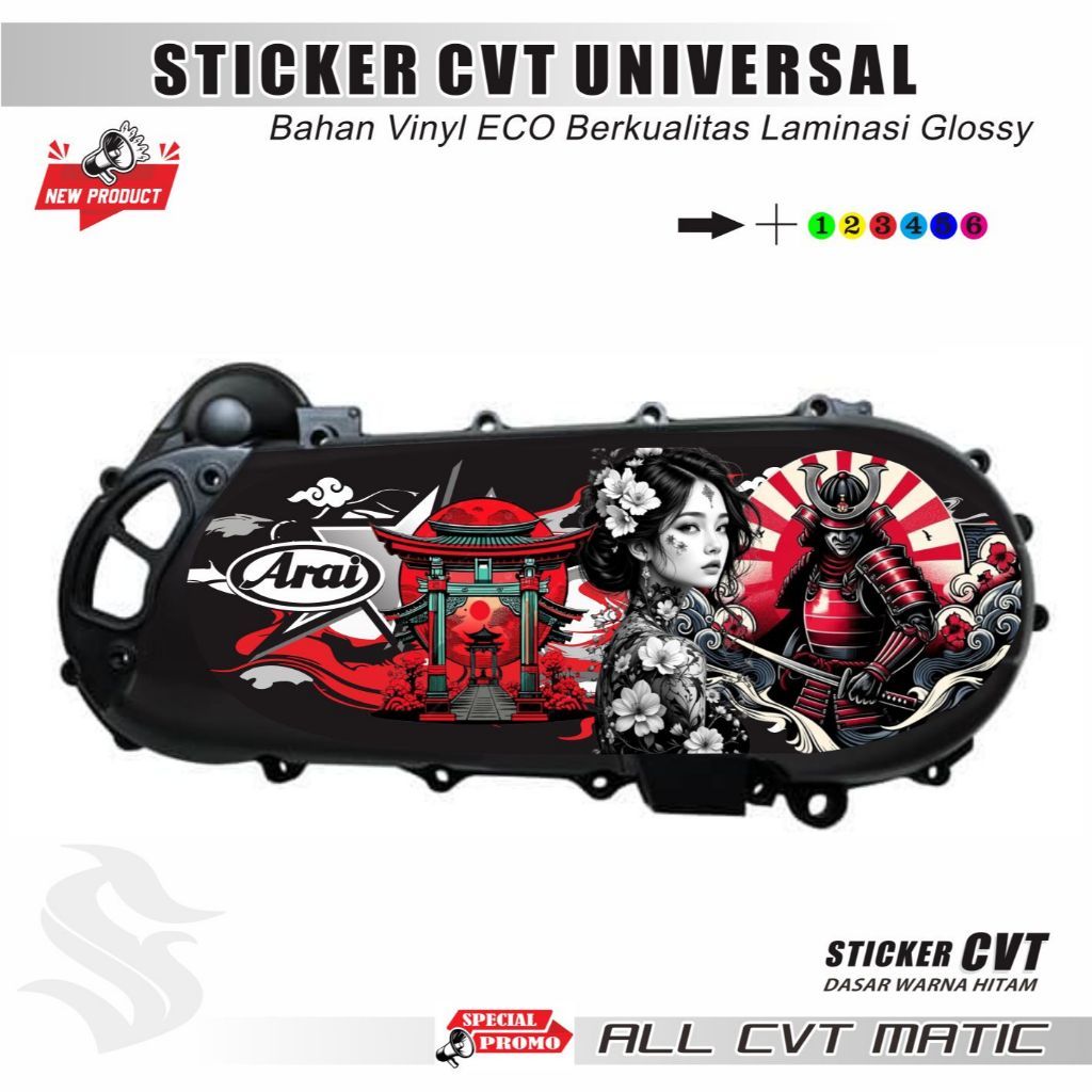 Jual VARIASI STIKER VARIASI STICKER BAK CVT POLET STICKER CVT | Shopee ...
