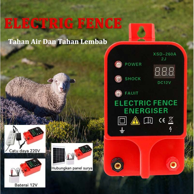 Kandang Kejut Perkebunan Peternakan / Pemancar Arus Pagar Listrik / Alat Kejut Pagar Listrik /Electric Fence Energizer