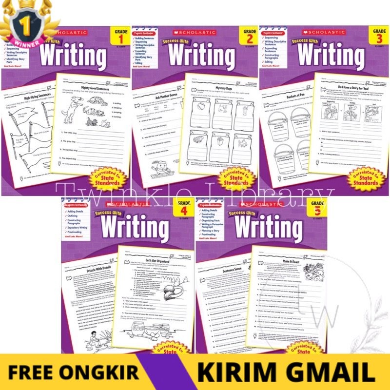 Jual KS Scholastic Success with Writing Grade 1 2 3 4 5 | Buku Latihan ...