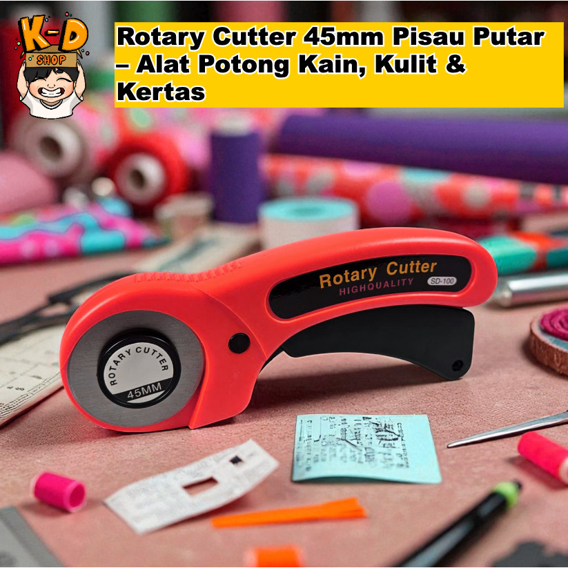 Jual Rotary Cutter 45mm Pisau Putar – Alat Potong Kain, Kulit & Kertas ...
