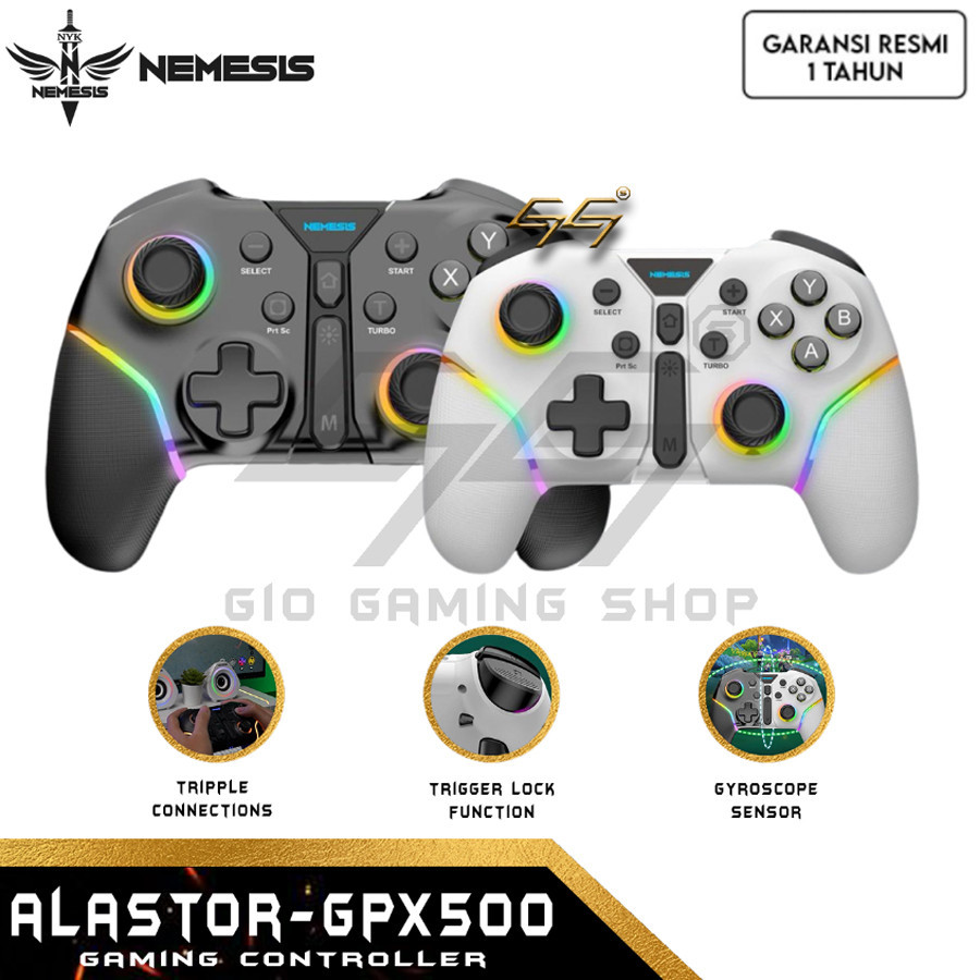 Jual (prepet store) NYK Nemesis ALASTOR GPX500 GPX 500 Gamepad Wireless ...