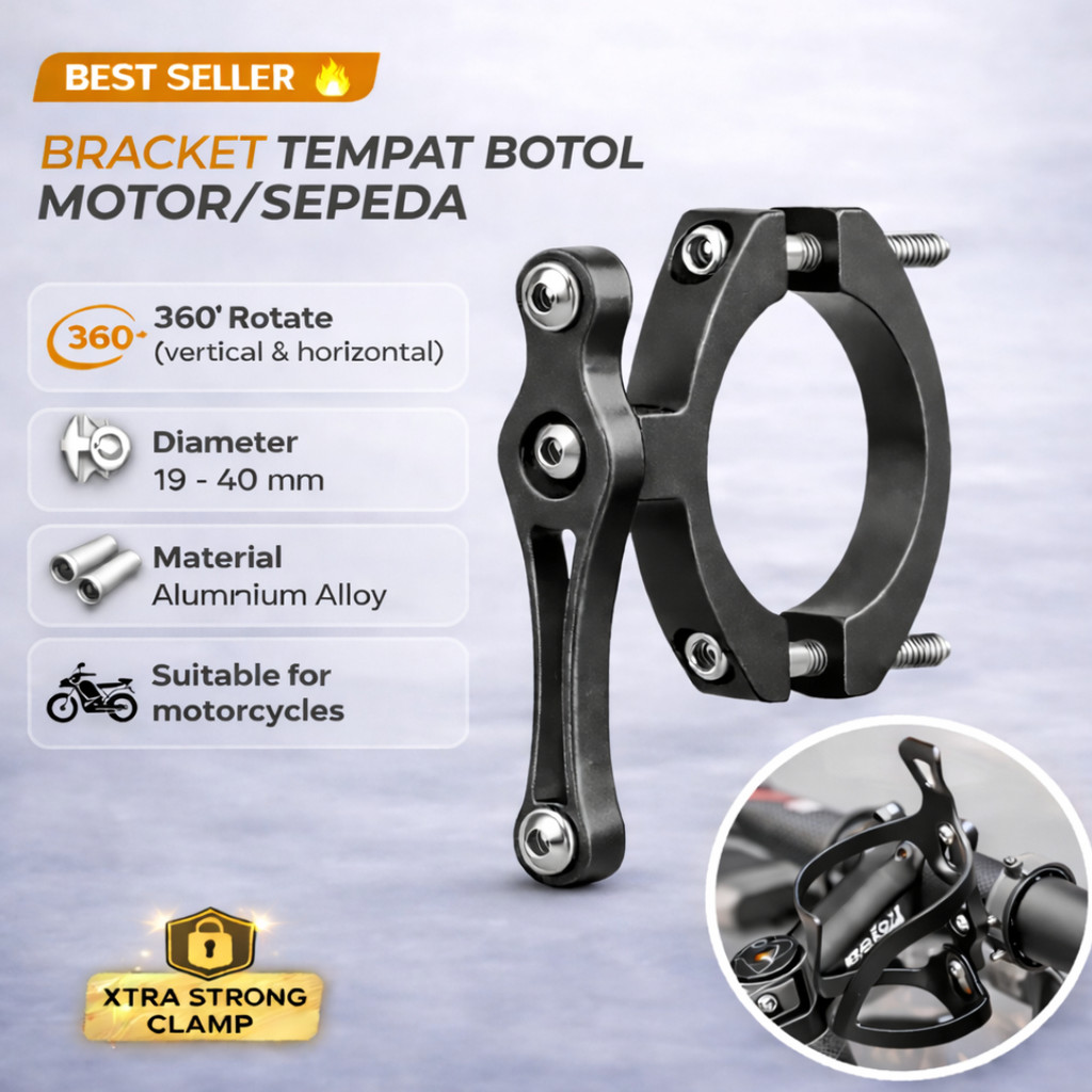 Jual Bracket Tempat Botol Minum Breket Tempat Minum Sepeda Aluminium ...