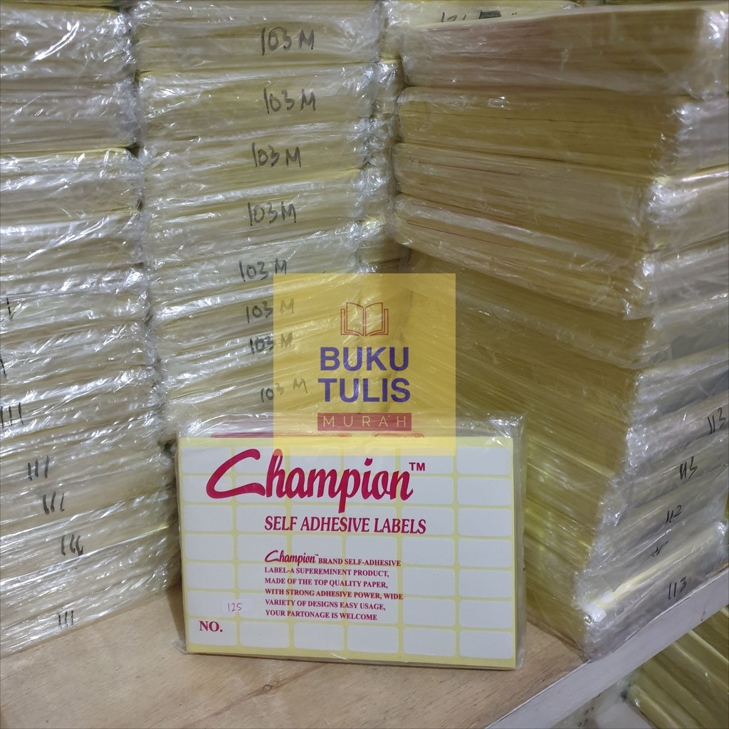 Jual [Isi 7 Lembar] STICKER LABEL Polos 103 107 112 99 Per Pack Stiker ...