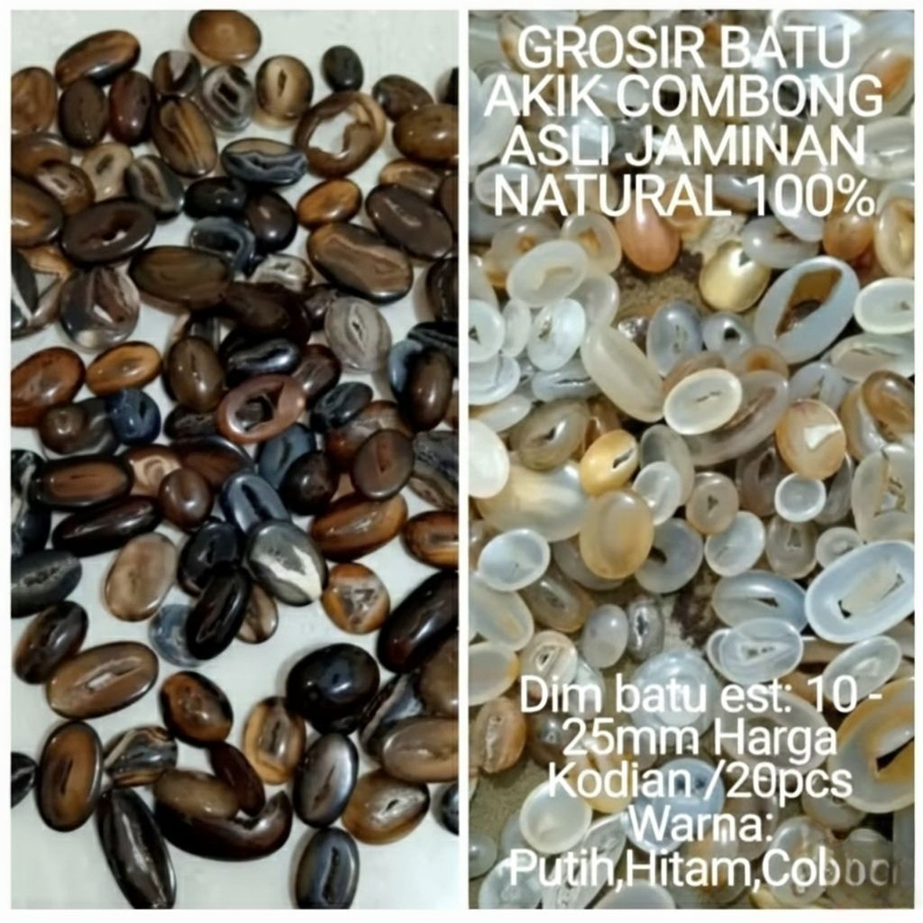 Jual grosir batu akik combong pilihan natural campur | Shopee Indonesia