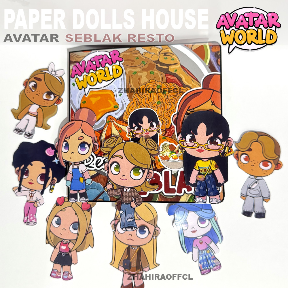 Jual Toca Boca Avatar Seblak paper dolls house mainan edukasi anak ...