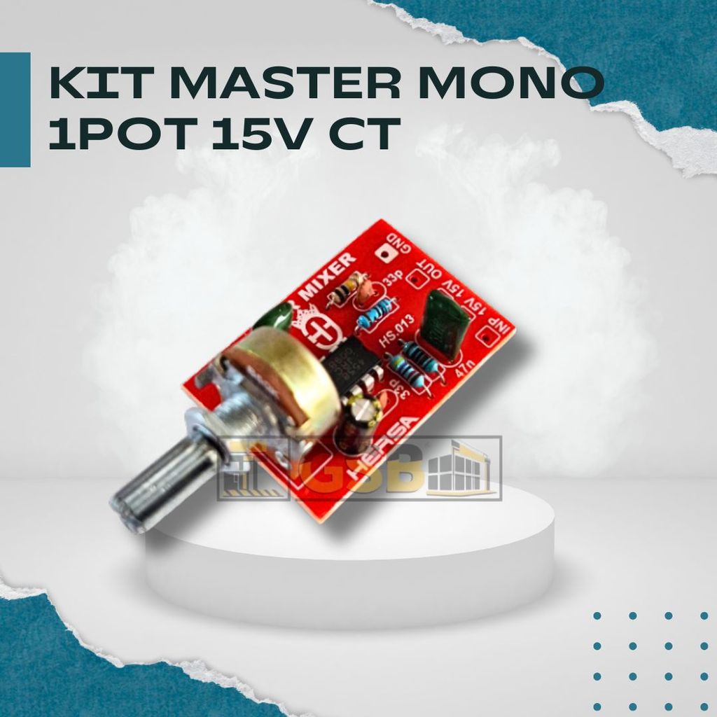Jual Modul Preamp Master Volume Mono Single Potensio Menggunakan IC ...