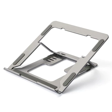 Foldable Laptop Stand Portable Aluminium Alloy Cooling Bracket Adjustable Height Ergonomic
