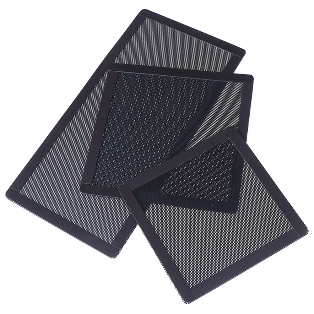 Jual PC Case Cooling Fan Black PVC Computer Guard Cover Horn Net Dust ...