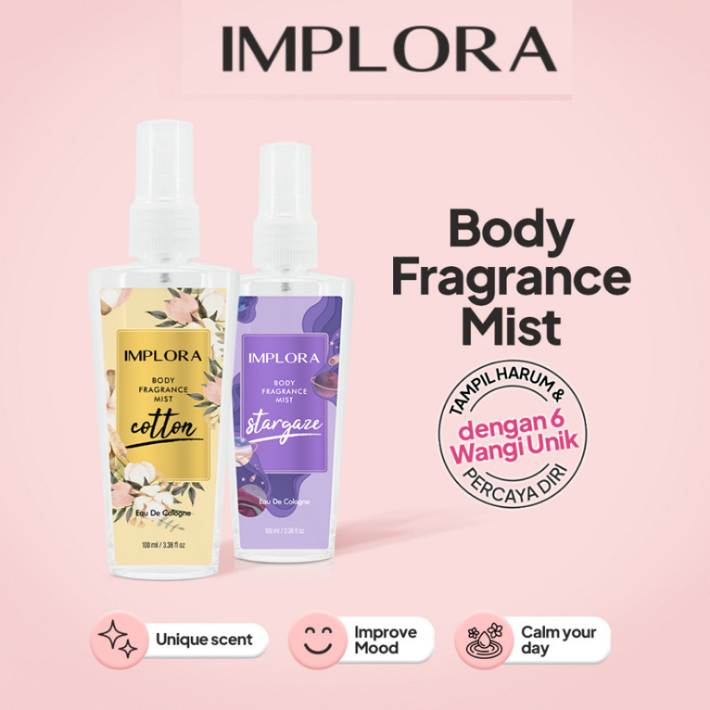Jual Implora Body Fragrance Mist 100ml - Parfum Body Mist Wanita Wangi ...