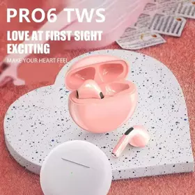 Pro 6 TWS Bluetooth Earphone Wireless Headset Noise Cancelling Earbuds With Mic Headphone Led