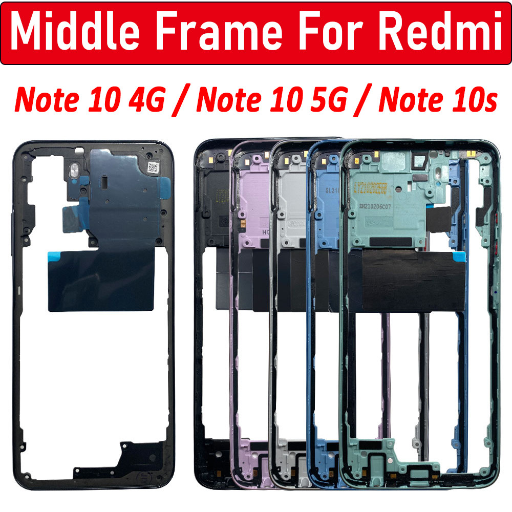 Jual NEW Tested For Xiaomi Redmi Note 10S 10 4G 5G Housing Middle Frame ...