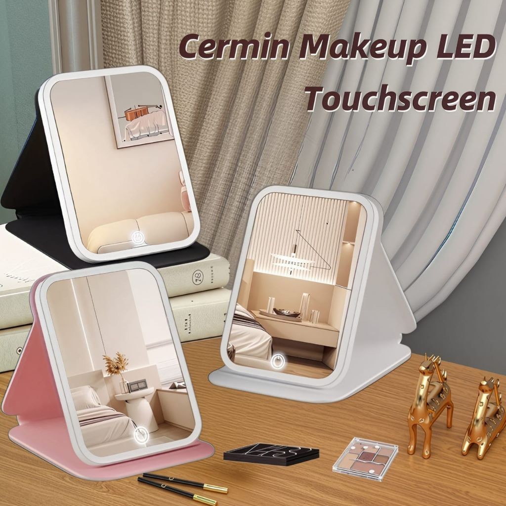 Jual FLKS Cermin Rias LED Portable Touchscreen – 3 Mode Cahaya | Bisa ...