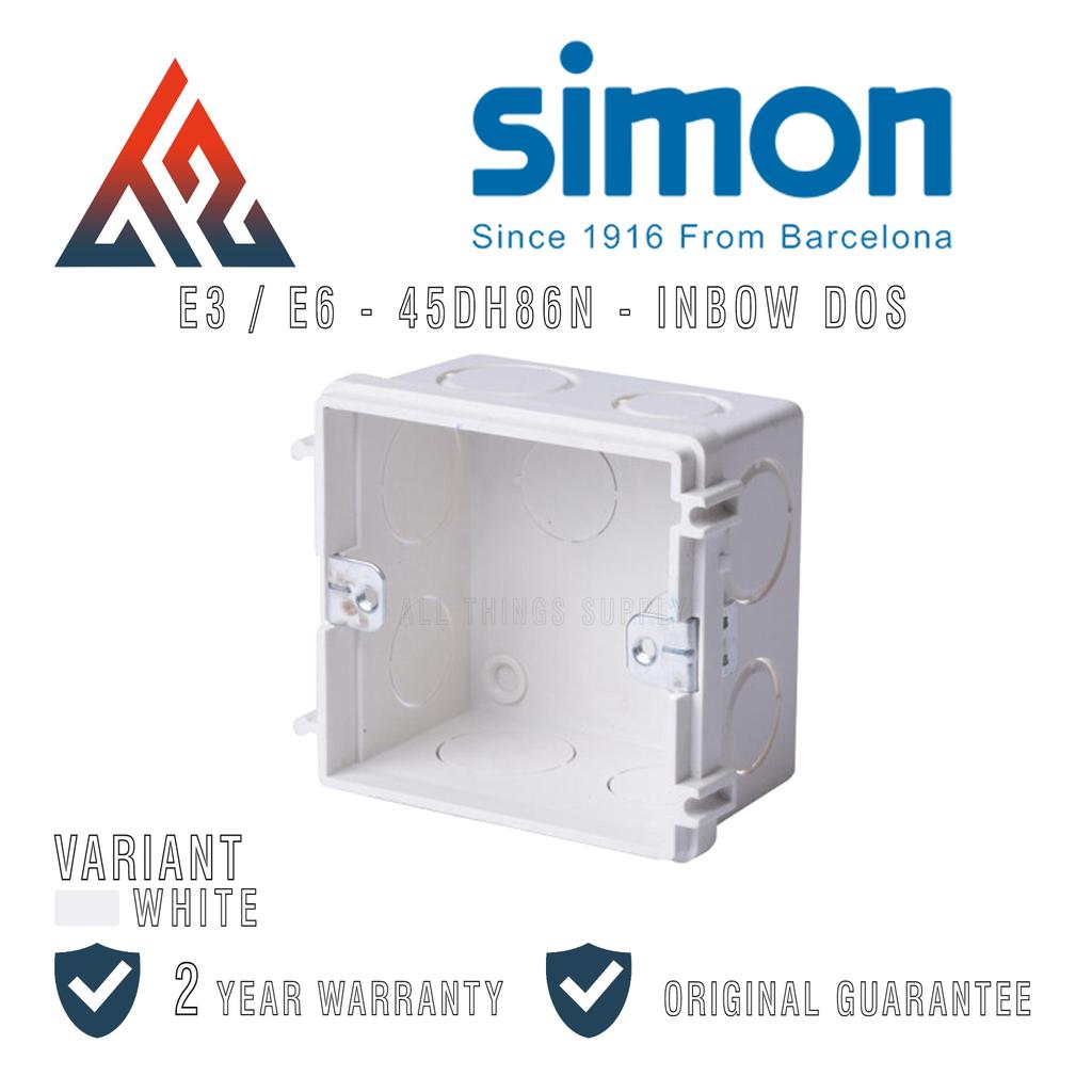 Jual Simon E3 / E6 / M3 Inbow Doos 1 Gang Flush Mounting Dus Kotak ...