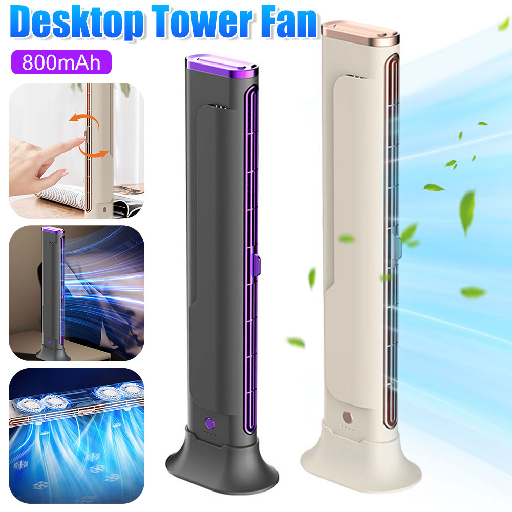 Jual Desktop Tower Fan Adjustable Oscillating Air Contioner Fan Summer ...