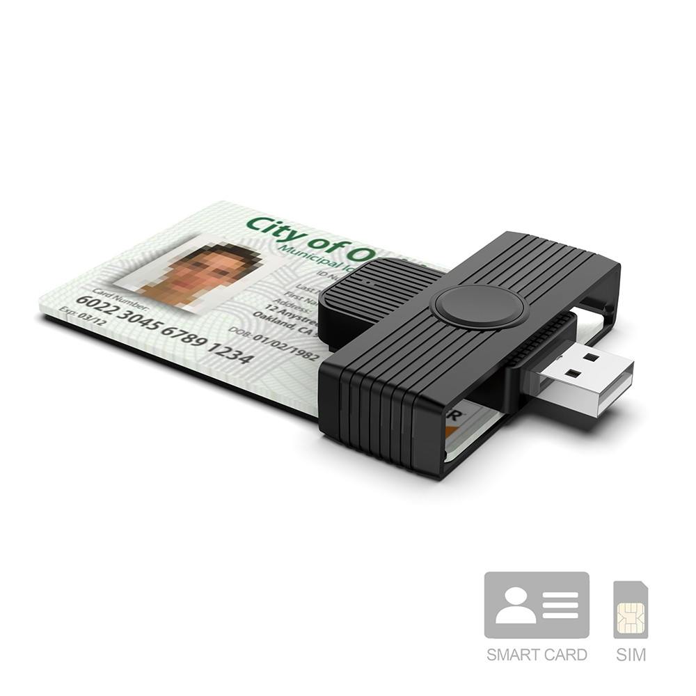 Jual USB type c Smart Card Reader PCSC EMV ISO7816 for Bank Card Dni ...