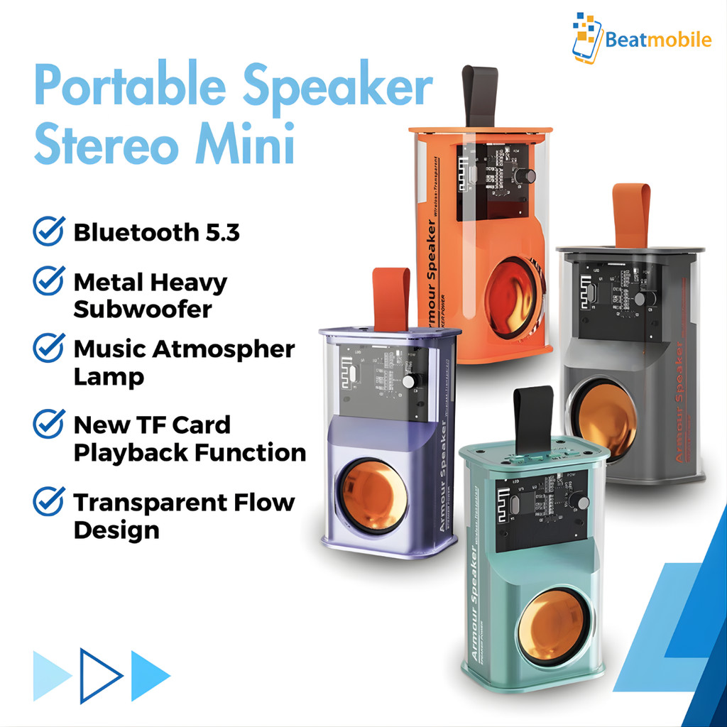 Jual Speaker Bluetooth Mini Portable Wireless RGB LED Super Bass Stereo ...