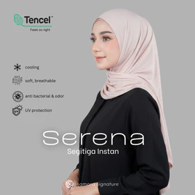 Samora Signature Hijab Instan Jilbab Segitiga Instan Serena TENCEL Series Antibacterial