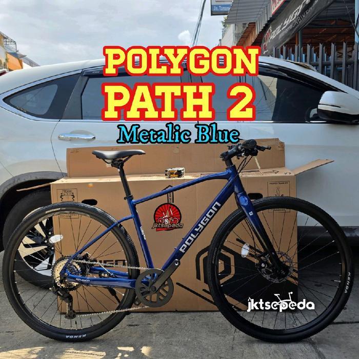 Jual Sepeda Urban Hybrid POLYGON Path 2 - Metalic Blue, S | Shopee ...