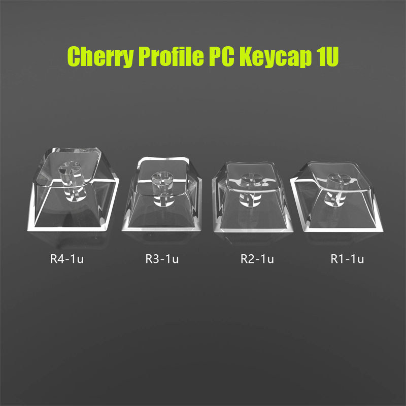 Jual New erry Profile PC Clear Keycap R1 R2 R3 R4 Height Meanical ...