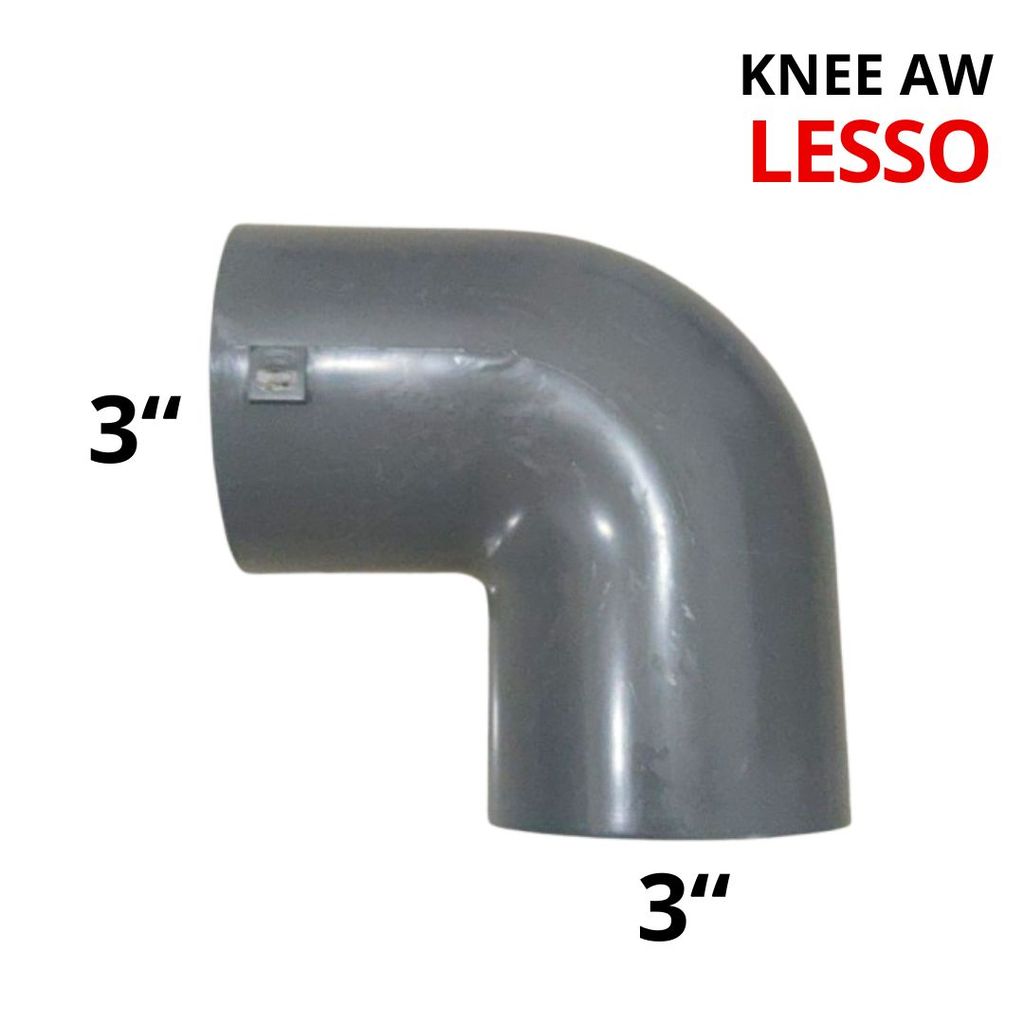 Jual Knee Fitting PVC AW LESSO 3