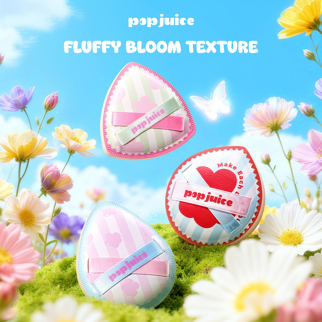 Jual POPJUICE Soft Touch Skin Friendly Powder Puff Uniform Makeup ...