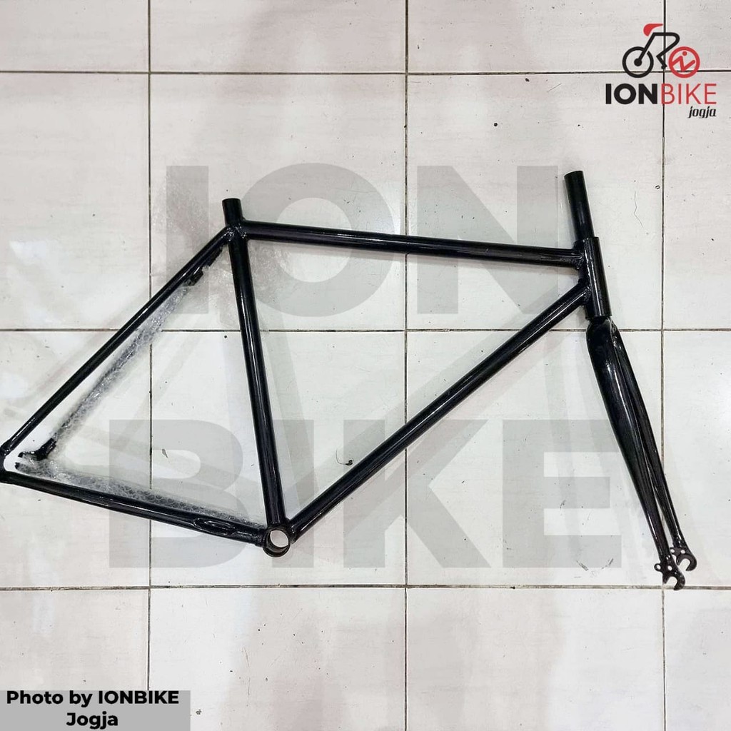 Jual Frame Sepeda Fixie Klasik OVERSIZE Frameset Fork Fixed Gear Steel ...