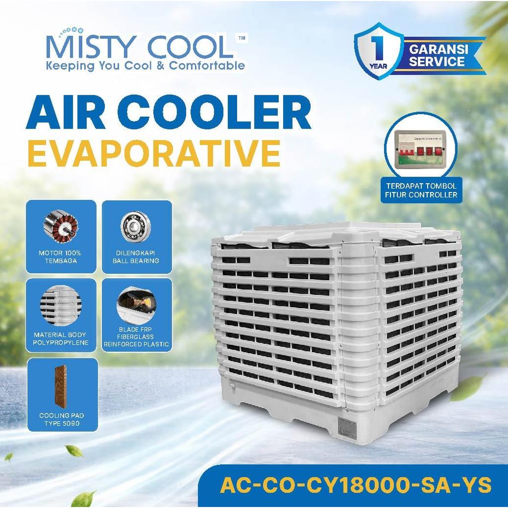 Jual Misty Cool Air Cooler Evaporative 30L Pendingin Udara Industri ...