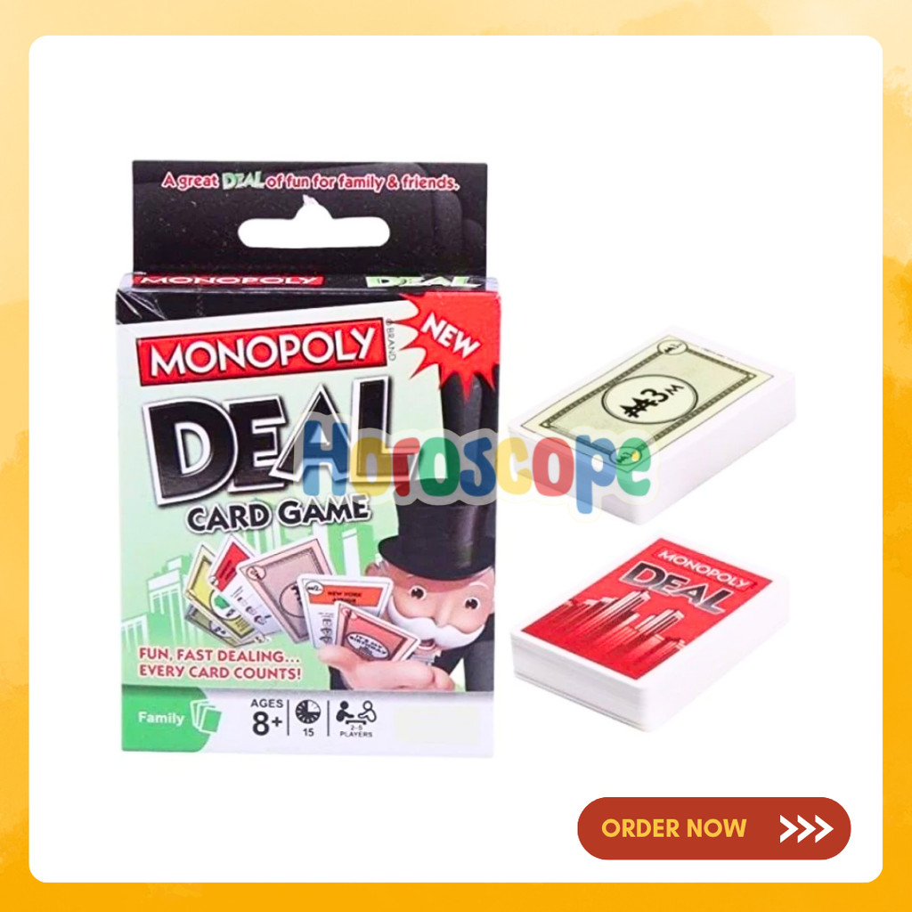 Jual [ HC ] Permainan Monopoly Deal Card Game Mainan Kartu Board Game ...