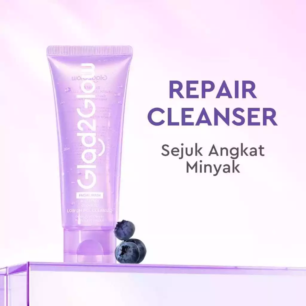 Glad2Glow Blueberry Ceramide Gel Cleanser 70ml