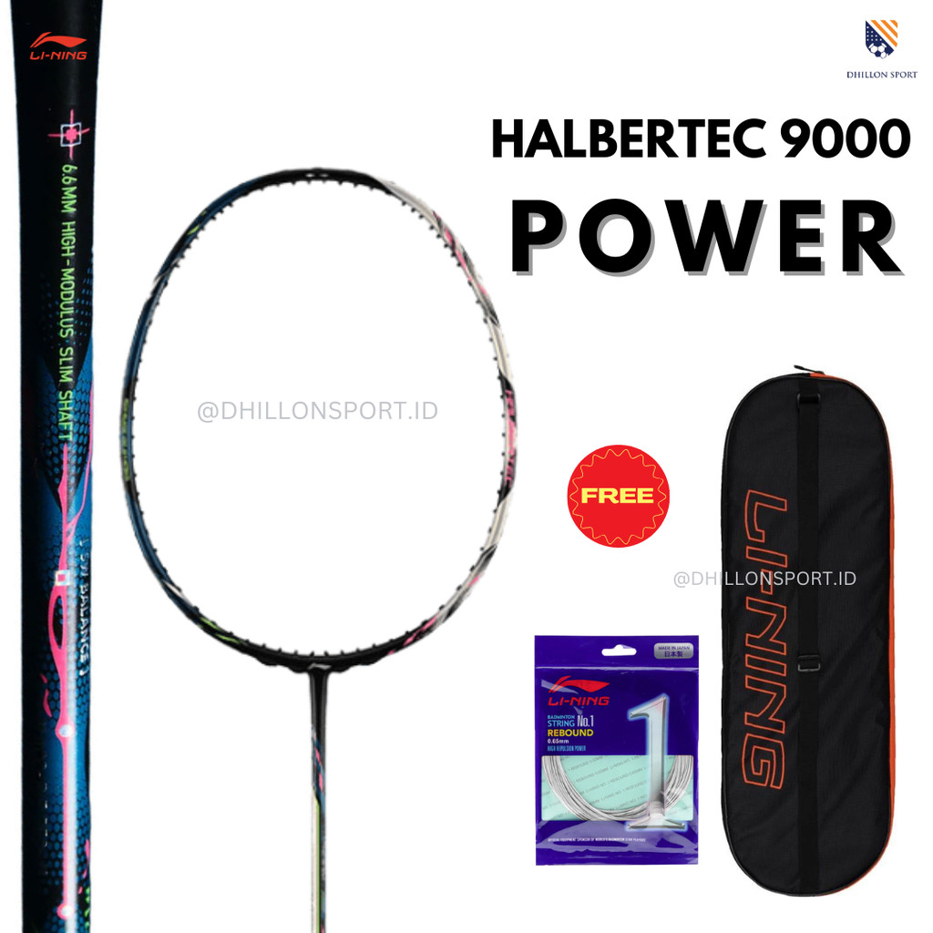 Jual Raket Badminton Lining HALBERTEC 9000 POWER | Li-Ning Halbertec ...