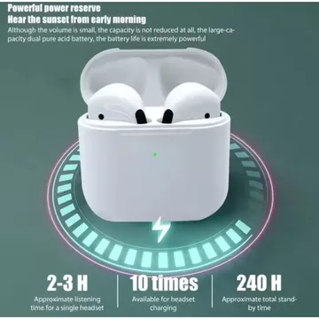 Pro 4 TWS Bluetooth Wireless Earphone Stereo HiFi Headset Bass Smart Touch Long Battery