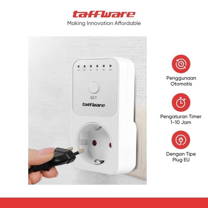 Jual Taffware Stop Kontak Pengatur Waktu Digital Automatic Timer Switch ...