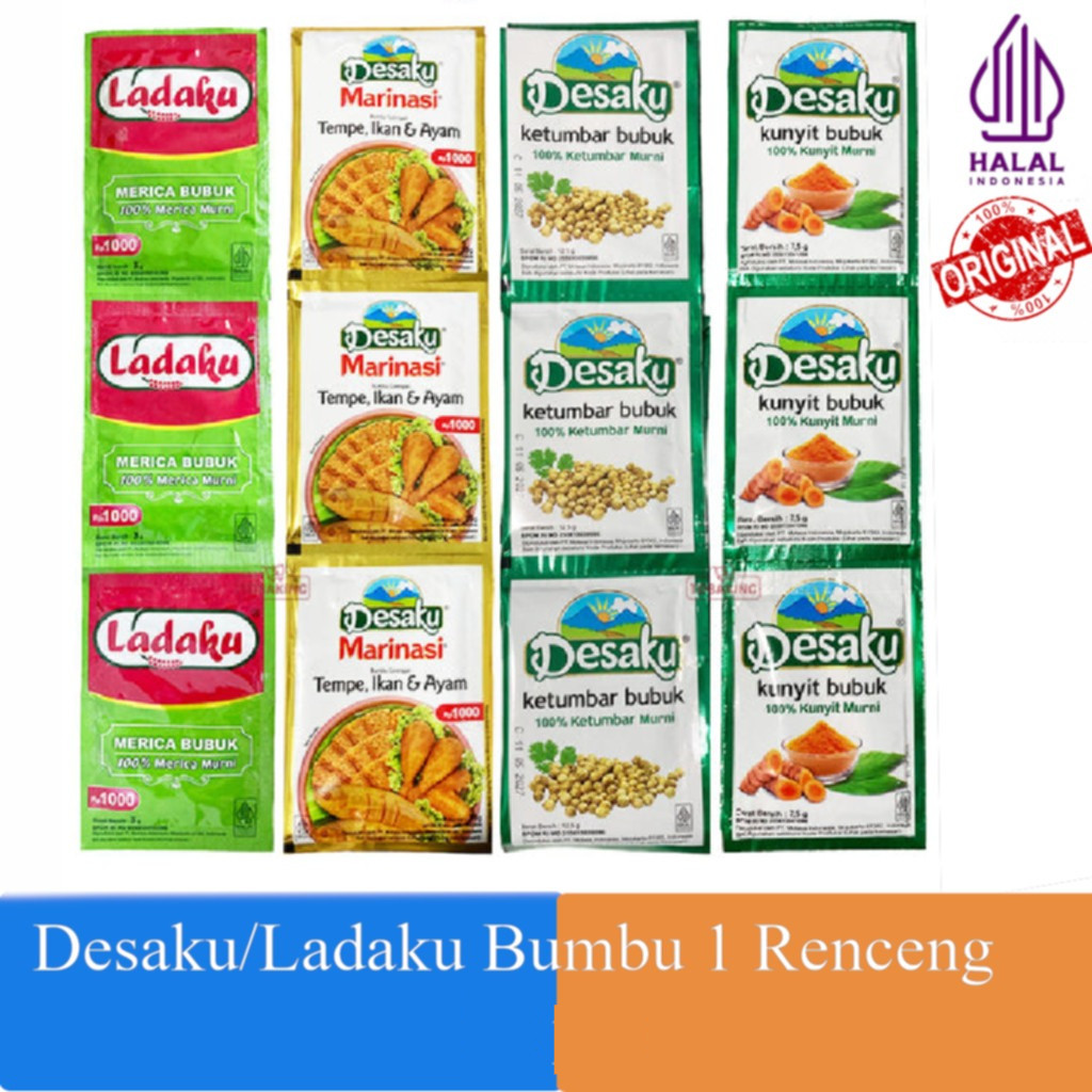Jual DESAKU/LADAKU BUMBU BUBUK 1 RENCENG- MARINASI | Shopee Indonesia