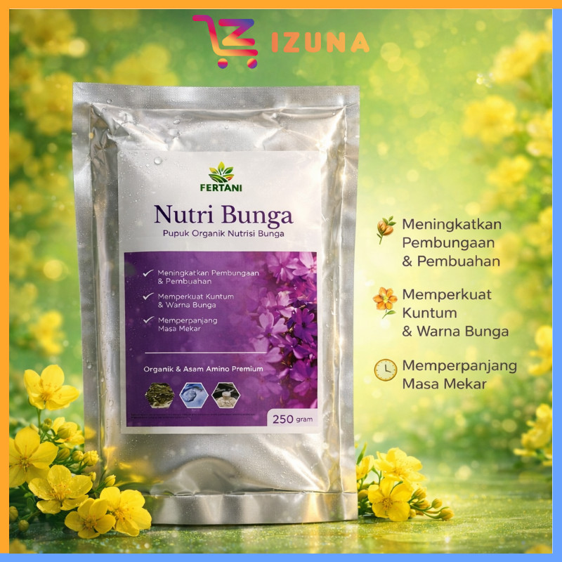 IZ - Pupuk Nutri Bunga Pupuk Organik Nutrisi Bunga 250g / Pupuk Bunga Organik & Asam Amino Premium