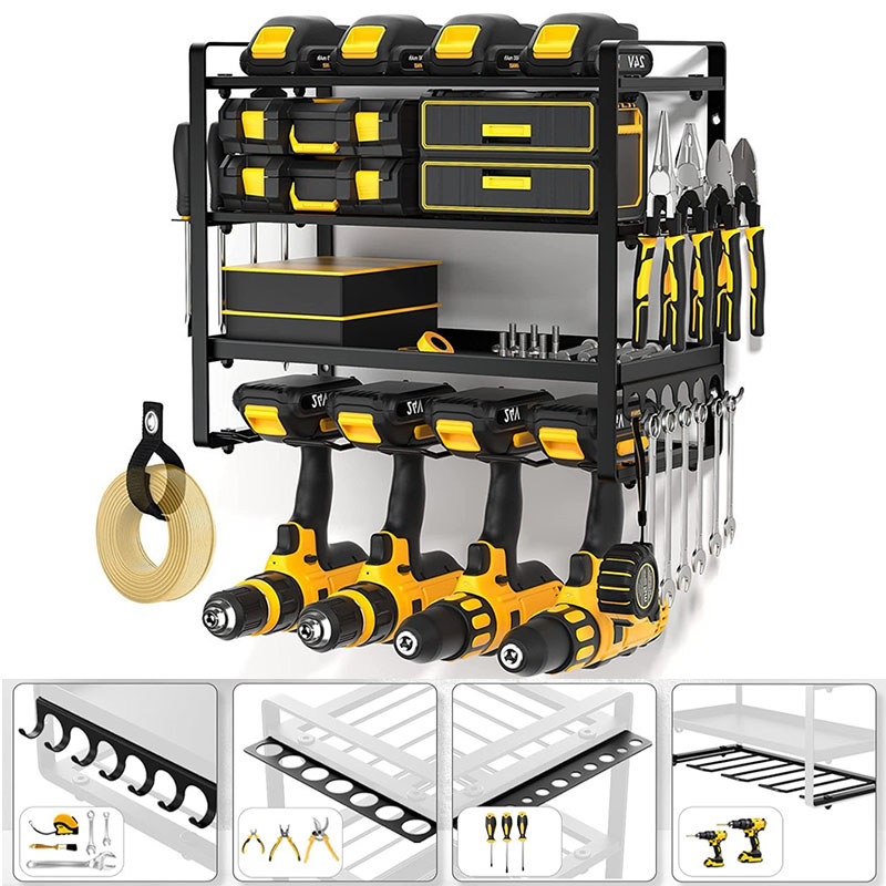 Jual Power Tool Rack Wall-mounted Hardware Storage Holder Electric ...