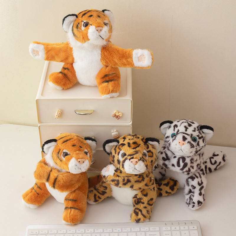 Jual Cute Plush Animal Slap Bracelet Snow Leopard Tiger Koala Slap Wrap ...