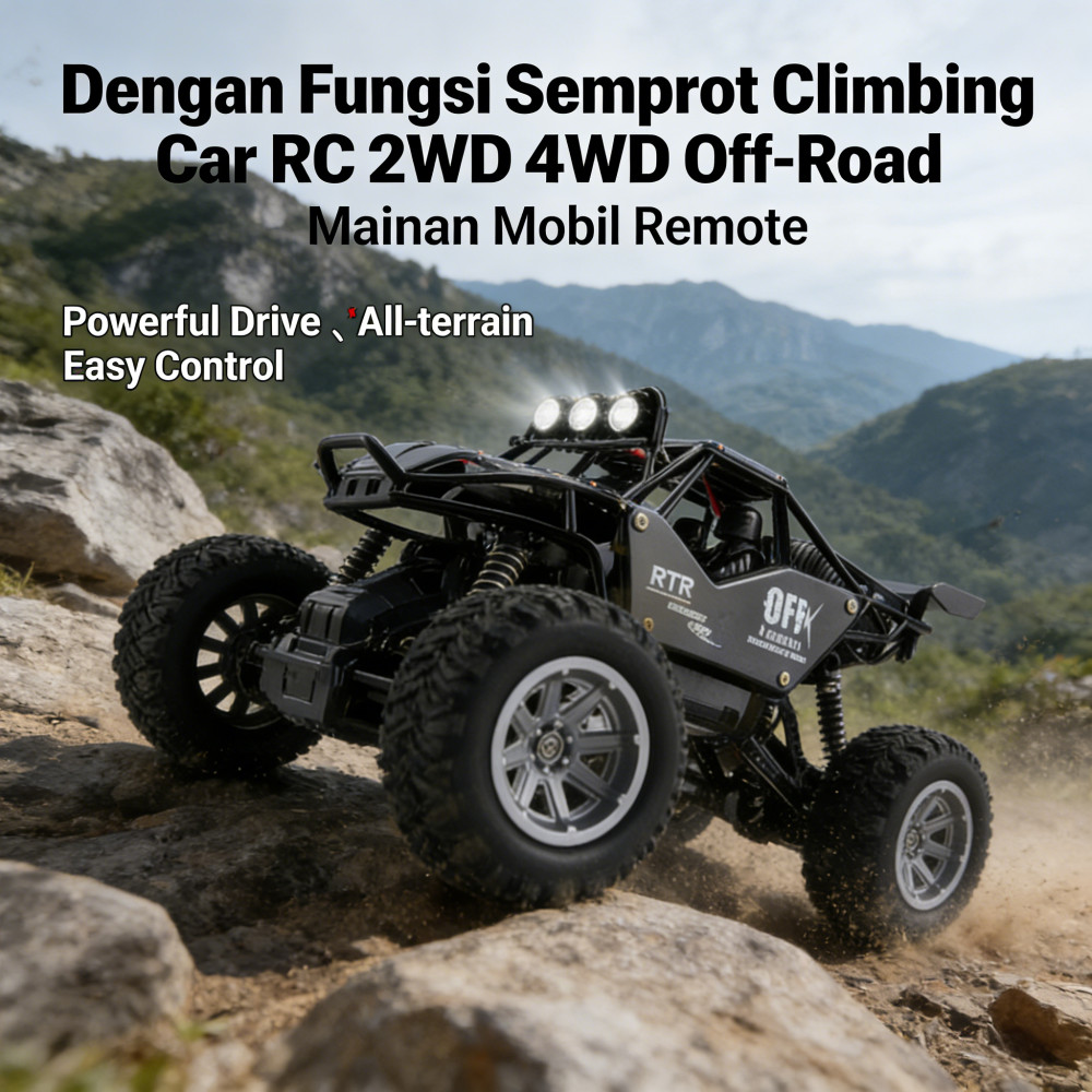 Jual Climbing Car RC 2WD 4WD off-Road Rock Remote Mainan Dengan Fungsi ...