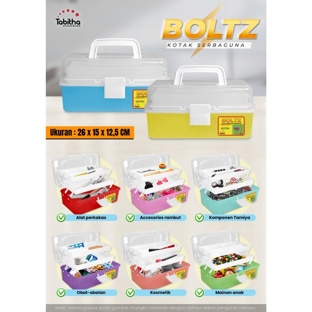 Jual Tool Box Mini Tabitha Kotak Perkakas Kotak Alat Multifungsi 
