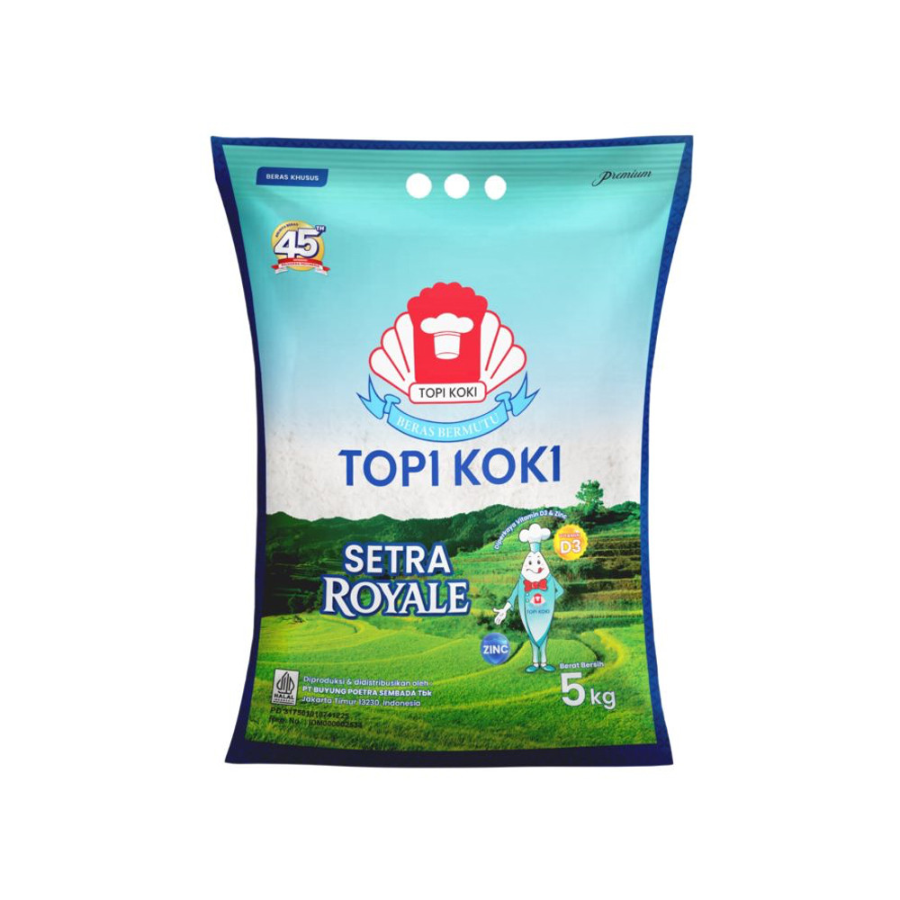 Jual TOP KOKI PREMIUM BERAS SETRA ROYALE 5KG | Shopee Indonesia