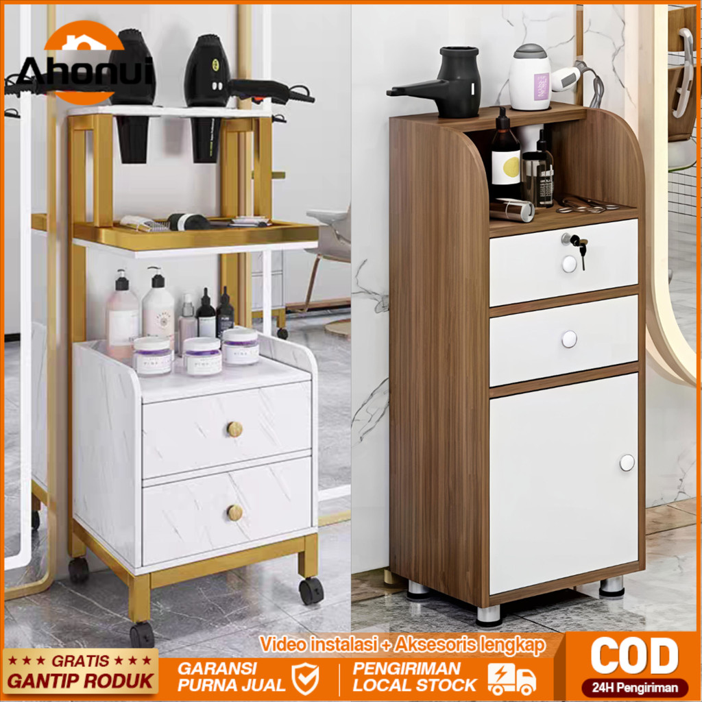 Jual Meja Barbershop Rak Susun Meja Barber dengan Lemari Dan Laci ...