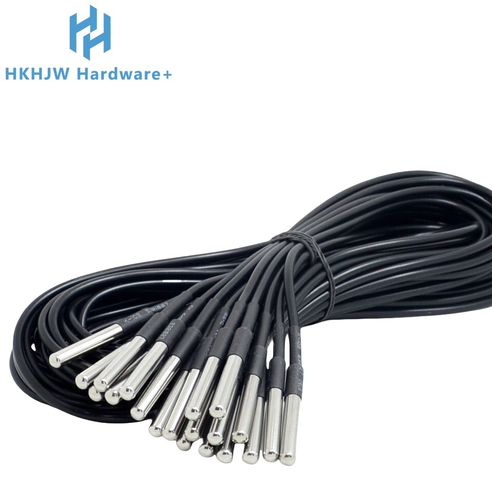 Jual 1/10PCS DS18B20 Waterproof Thread Temperature Probe Temperature ...