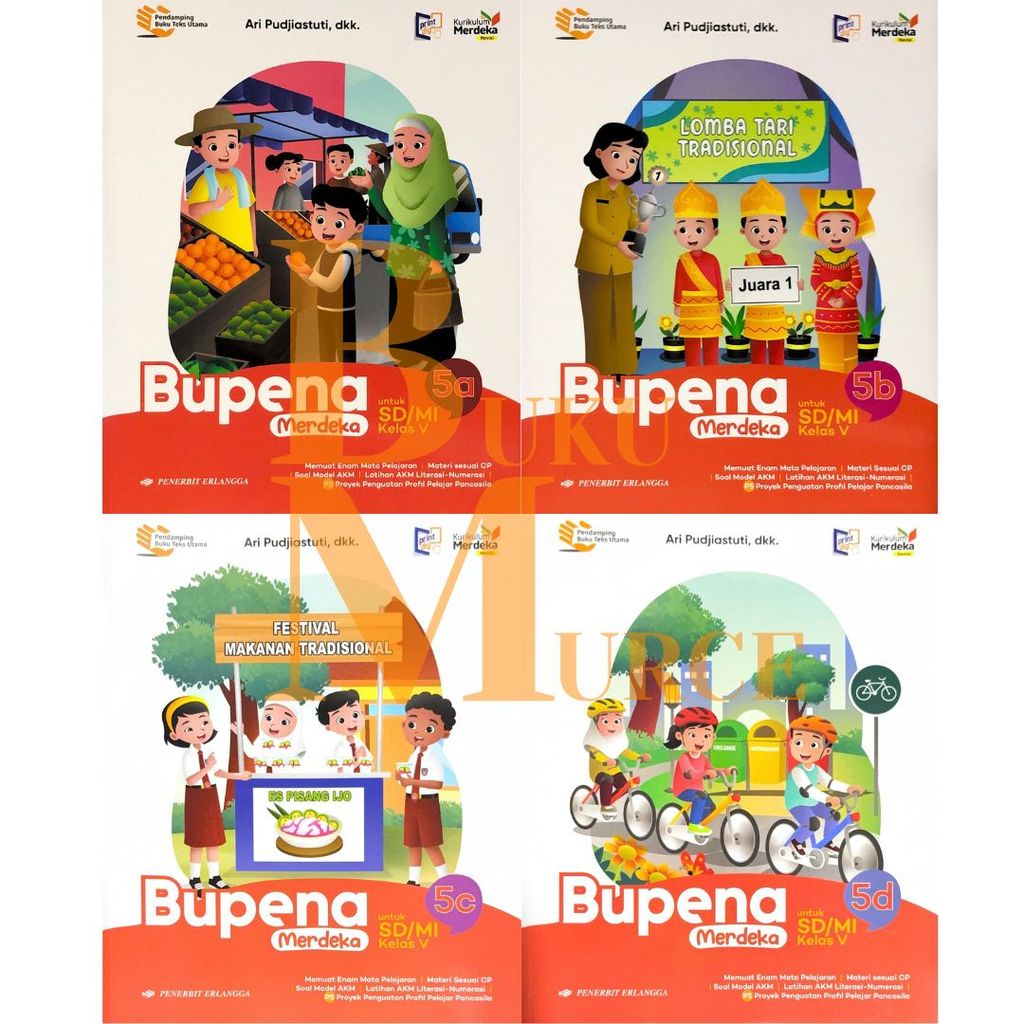 Jual Book Murce - Buku Bupena Revisi Kelas 5A 5B 5C 5D SD MI Kurikulum ...
