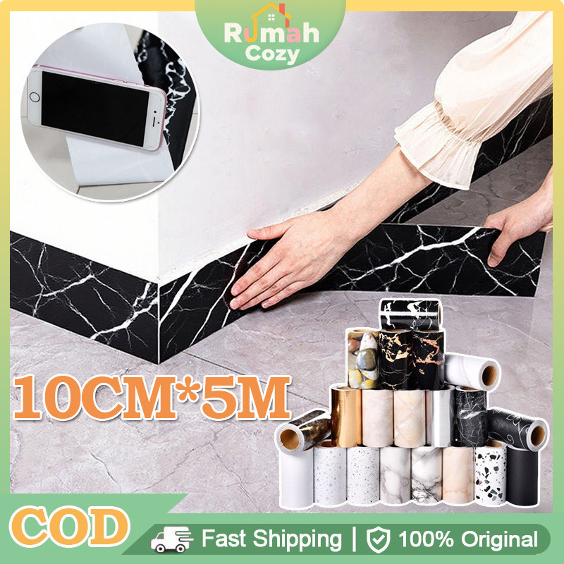 Jual 5M*10cm Wall Border List Wallpaper Sticker Dinding Border Plafon ...