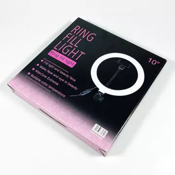 Taffstudio Lampu Ring Light LED 3in1 Color Dengan Tripod Holder 25.5cm 12W Ringlight QX 260
