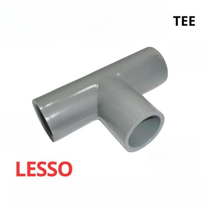 Jual Tee AW 100% PVC Abu-Abu Sambungan 3 Pipa 1/2 3/4 1 inch - Lesso ...