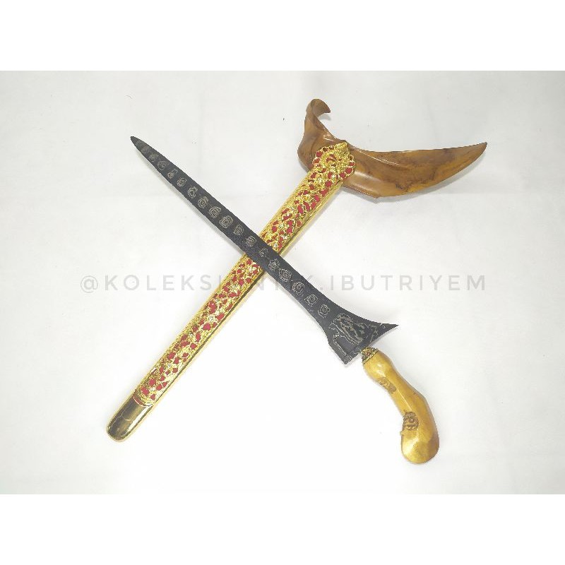 Jual Keris Alusan Brojol Lurus Pamor Melati Rinonce | Shopee Indonesia
